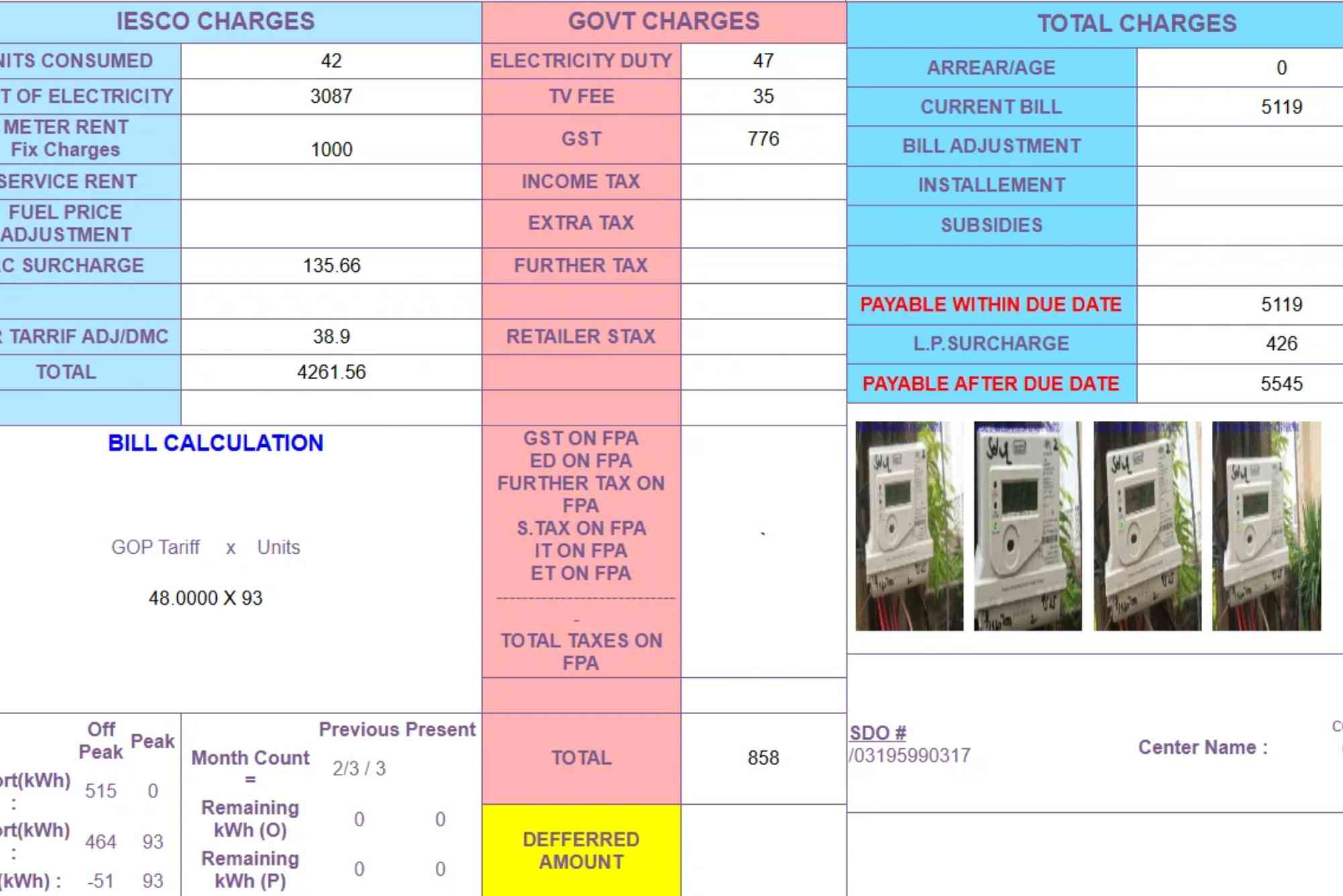 Iesco Tax Certificate