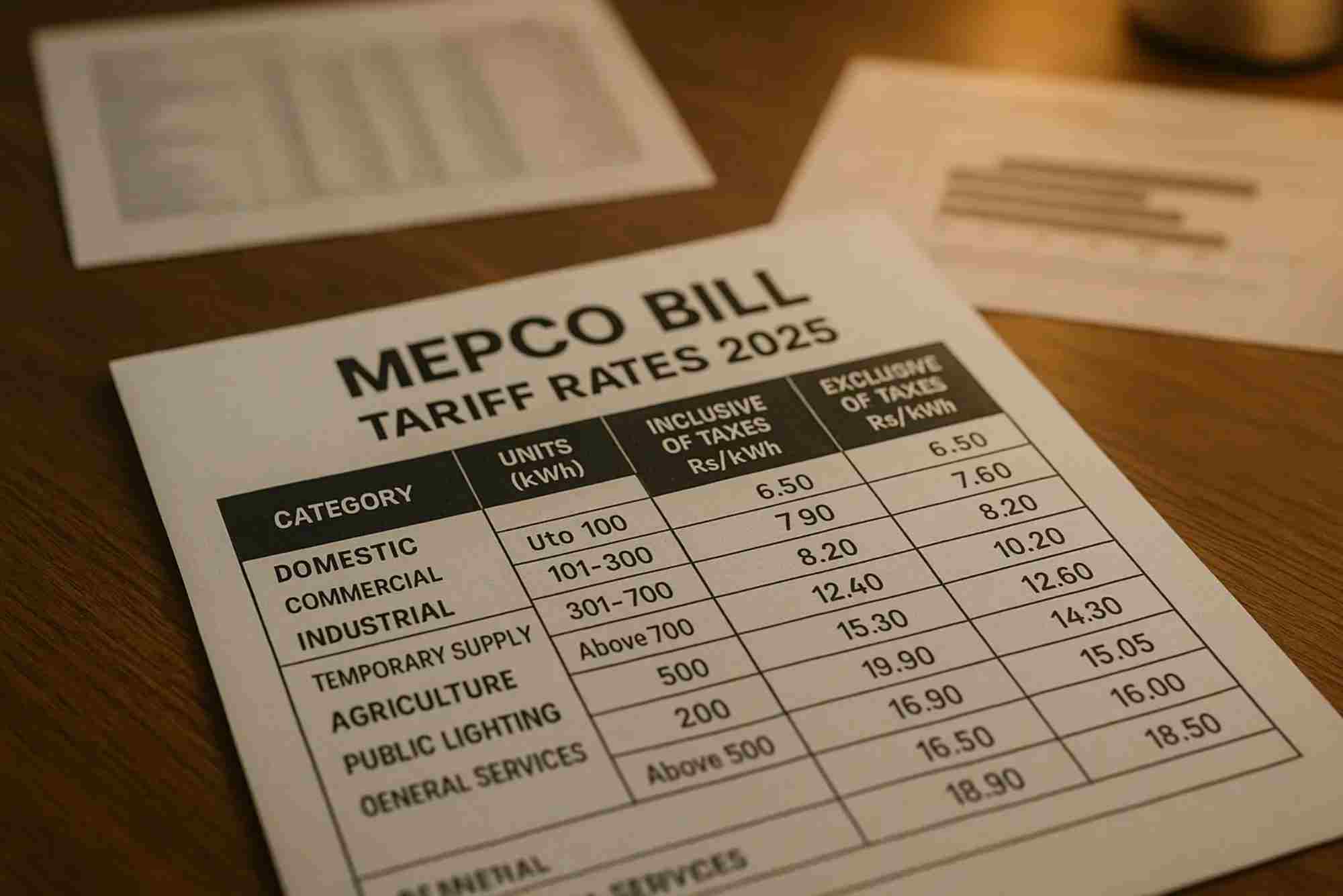 Old Mepco Bills